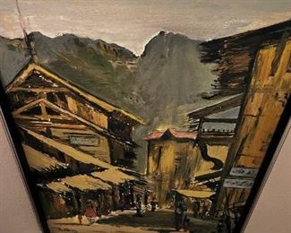 MCM Cubist Oil Painting