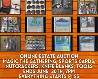 https://bit.ly/C2C06302022  Bidding ends June 30th at 7pm, click the link to view the auction catalog, click "Quick Bid" on any lot in the auction and follow the prompts to register and bid, shipping and terms and conditions for the sale are near the top of the catalog on the menu bar
