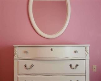 White Dresser With Mirror