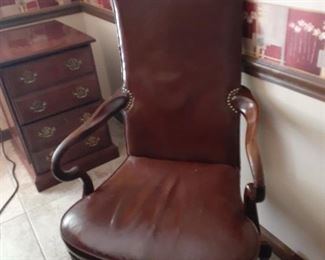 Nice leather desk chair