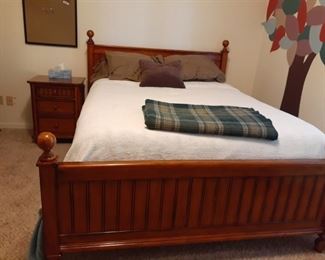 Queensize bed w/mattress set..(Sorry, it turns out that the mattress isn't clean.)