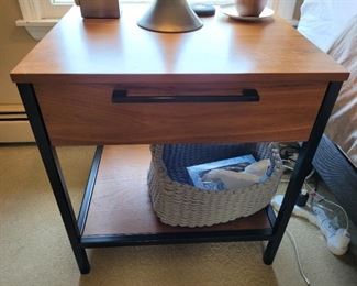 Crate and barrel night table $200