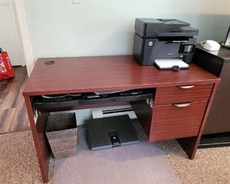 Desk with ergonomic chair 48 by 24 by 29 $150