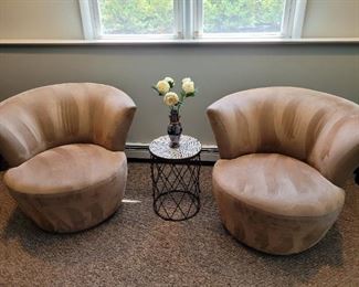 Half Moon swivel chairs $150 each
