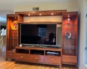 Stickley entertainment center 104 by 23 deep  by 77h $2800