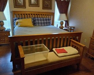 King Bed and Bench
