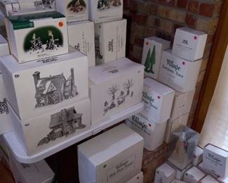 184 pieces of Dept 56