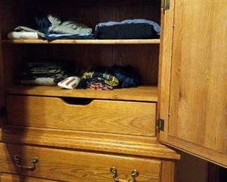 Inside of Dresser with Drawers