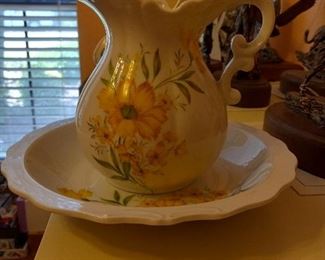 Small Pitcher and Plate