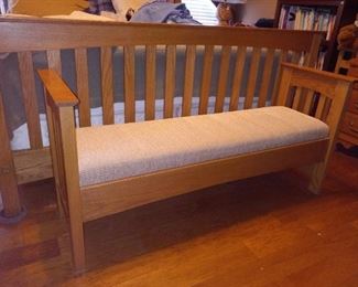 Bench built by the Amish