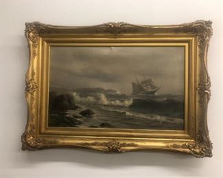 Warren Sheppard original oil on canvas 1897