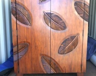 Exotic wood armoire