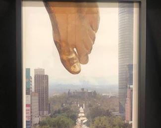photograph print of the view of Mexico City from the Angel of Independence