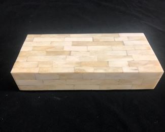 Wood box resembling stone