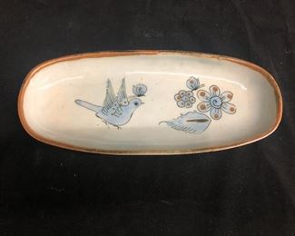 "El Palomar" Blue Tonala, Mexico pottery.