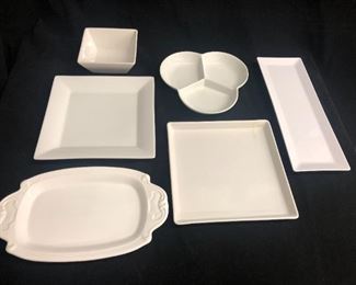 White tableware