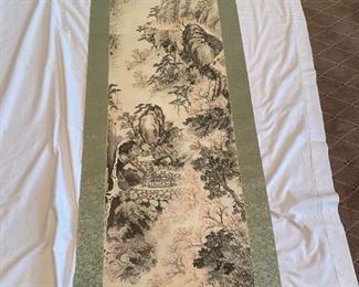 BIN$150. 'Spring', Antique, Japanese hanging scroll