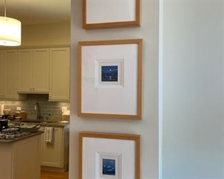 BUY IT NOW $350 each. Surrealist Art: lithographs by Fanny Brennan. 1. Eclipse, 2. Tightrope Folio IX, 3. Sandy's Moon Folio VII. Each comes with certificate on the back.