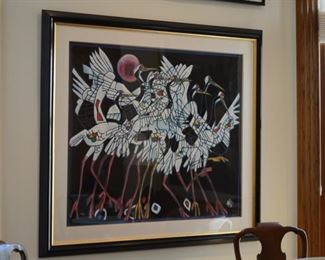 BUY IT NOW $2,000 'Rhythm' - Limited Edition serigraph signed and numbered by the artist: Jiang Tiefang, .Art measures 41" x 31". COA included.