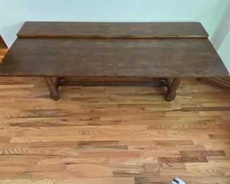 Century Trestle Table partially open