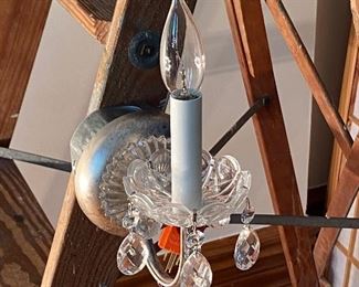 BUY IT NOW $90 each Crystal Sconces (2 available)