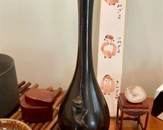 Japanese Bronze Vase