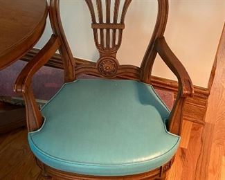 Henredon armchair, goes with oval dining table