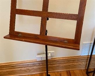 BUY IT NOW $60 Antique Wrought iron and wood music stand