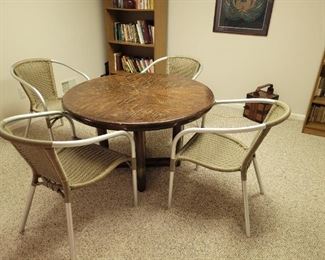 New patio chairs, Mosaic Table