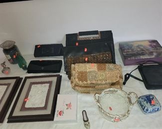 Vintage purses perfume bottles