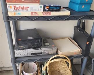 Baskets, DVD players, games