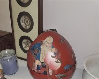 Large hand painted Chinese pottery