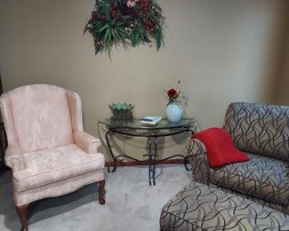 Smith Bros. chair and ottoman  $200