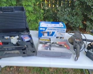 Porter Cable Finish Nailer, Hammer Drill, Pocket-hole Jig, And More