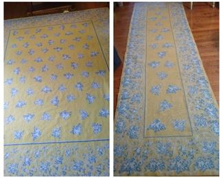 Area Rug And Matching Runner