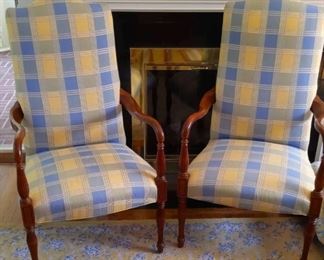 Two 'Fairfield' Upholstered Chairs