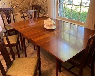 Henkel Harris dining table with 2 leaves and pads. Great condition. 
