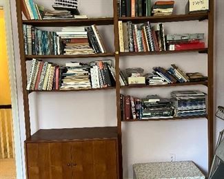 Mid Century “tension rod” bookcase.  