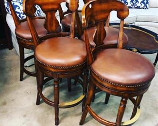 Bernhardt Leather Bar stools Orlando