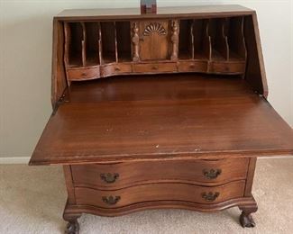 . . . love this secretary desk with serpentine drawers
