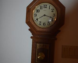 Vintage Waltham 31 Day Regulator Chime Wall Clock