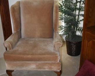 Pair of Upholstered Wingback Chair from Rowe Furniture Company