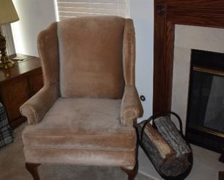 Pair of Upholstered Wingback Chair
