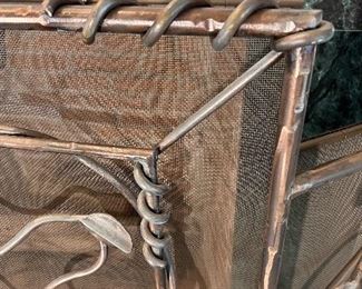 Detail of hand wrought quality screen 