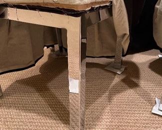 Set of 6 chrome based chairs