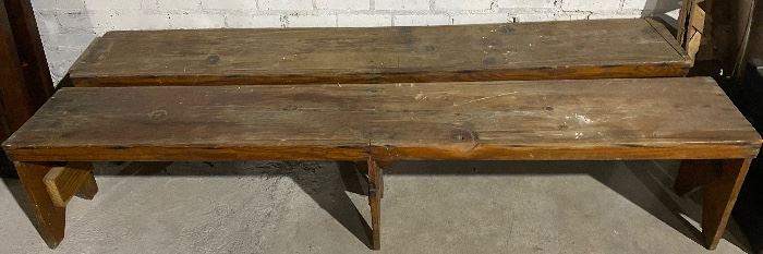 Vintage Wood Benches