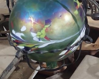 Vintage Glass Gazing Ball