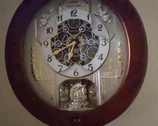 Seiko Motion Melody Clock with Swavorski Crystals