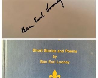 Signed Ben Earl Looney book