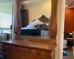 Antique - Dresser with Mirror -  Victorian Tiger Oak – Circa 1900 - 1911, 56 x 24 x 86 in